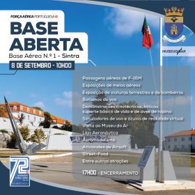 Base Aberta – Base Area n1 e Museu do Ar no dia 8 de Setembro